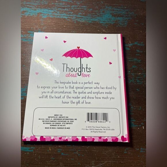 “Thoughts About Love” New! Gift Book Features a Unique Collection Quotes - Picture 4 of 4